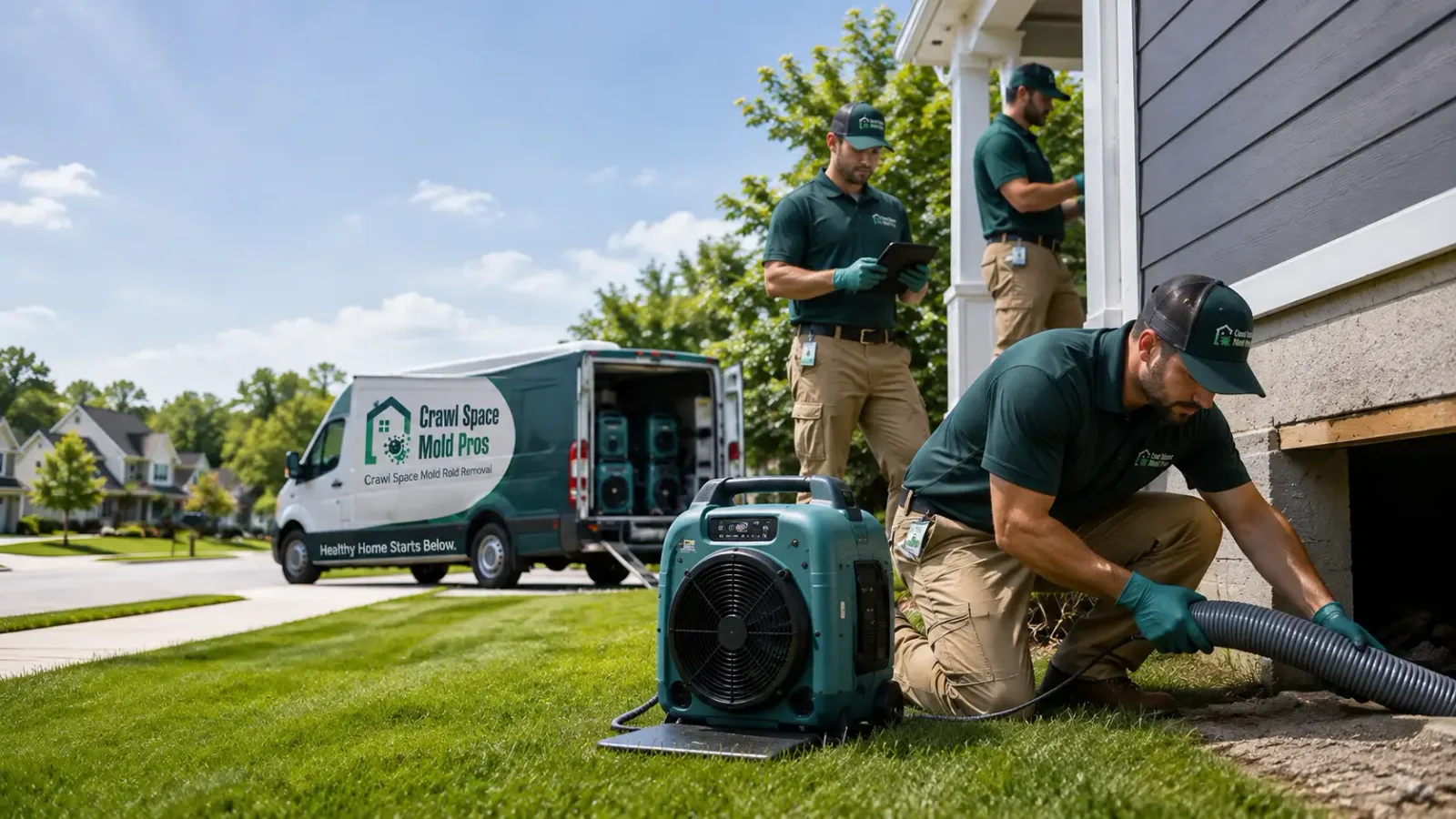 Crawl Space Mold Removal in West Burlington, IA